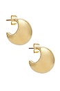 view 2 of 3 Jenny Dome Earrings in Gold