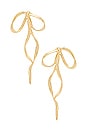 view 1 of 2 Grand Bow Earrings in Gold