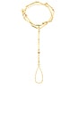 view 2 of 3 Skylar Hand Chain in Gold