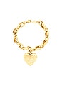 view 2 of 3 Big Heart Bracelet in Gold