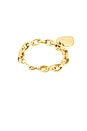 view 3 of 3 Big Heart Bracelet in Gold