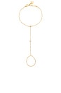 view 2 of 3 Mila Hand Chain in Gold