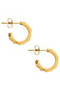 view 2 of 3 Rolly Baby Hoops in Gold