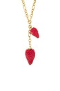view 2 of 3 Strawberry Fields Lariat Necklace in Gold