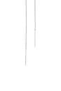 view 3 of 3 Lauren Two Tone Lariat Necklace in Two Tone
