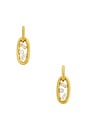 view 2 of 3 Ariella Earrings in Unique Color & Gold 001