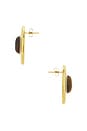 view 2 of 2 Cari Oval Earrings in Unique Color & Gold 001
