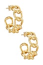 view 1 of 3 PENDIENTES SOLITAIRE in Gold