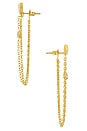 view 2 of 2 Tate Earrings in Unique Gold