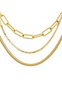 view 2 of 3 Lexie Layered Necklace in Unique Color & Gold in Unique Color & Gold 001