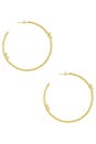 view 2 of 3 PENDIENTES DE ARO DELTA in Unique Color & Gold 001