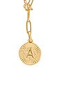 view 2 of 3 INITIAL MEDALLION 레리어트 목걸이 in Gold