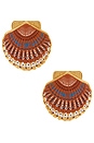 view 1 of 2 Tide Earrings in Red Multi