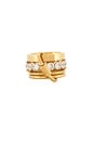 view 3 of 5 Reggie Stacked Ring in Gold