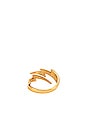 view 3 of 3 Lightning Bolt Ring in Gold