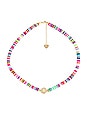 view 1 of 2 Initial Beaded Necklace in Rainbow