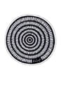 view 1 of 2 The Tulum Round Towel in Black & Sand