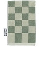 view 1 of 2 Bathhouse Check Organic Hand Towel in Sage