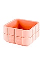 view 1 of 3 Tile Square Pot in Miami Pink