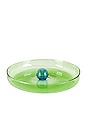 view 1 of 2 Medium Bubble Dish in Green & Blue