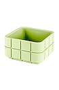 view 1 of 3 Tile Square Pot in Palm Green