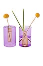 view 1 of 3 Small Reversible Glass Vase in Lilac & Peach