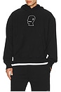 view 3 of 4 Logohead Hoodie in Black