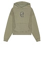 view 4 of 5 Mendoza Cropped Hoodie in Cement
