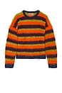 view 4 of 4 Blurry Lines Alpaca Crewneck Sweater in Orange Multi