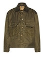 view 4 of 5 Cropped Chore Jacket in Green