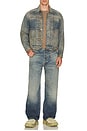 view 3 of 4 1 4.75oz Denim Trucker Jacket in Washed Indigo