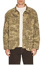 view 1 of 4 Twill Military Shirt Jacket in Leaf Camo