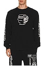 view 2 of 4 Skull Mech Long Sleeve Tee in Black