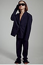 view 6 of 7 Charles Pinstriped Pant in Navy Pinstripe
