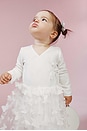 view 5 of 6 Kids Butterfly Ballet Dress in Ivory