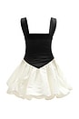 view 2 of 6 Vega Mini Bubble Dress in Black & White