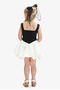 view 5 of 6 Vega Mini Bubble Dress in Black & White