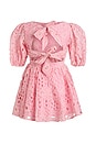 view 2 of 8 Kids Margo Broderie Mini Dress in Bliss Pink