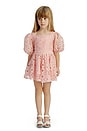 view 3 of 8 Kids Margo Broderie Mini Dress in Bliss Pink