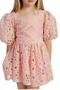 view 6 of 8 Kids Margo Broderie Mini Dress in Bliss Pink