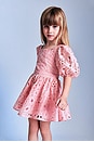 view 8 of 8 Kids Margo Broderie Mini Dress in Bliss Pink