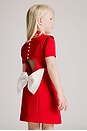 view 4 of 5 Calista Mini Bow Dress in Red