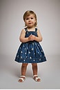 view 4 of 4 Catalina Daisy Denim Dress in Denim Blue