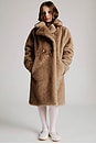 view 4 of 5 Letty Faux Fur Coat in Light Coffee