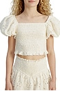 view 6 of 7 Kids Ashlyn Broderie Top in White