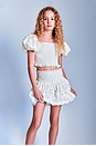 view 7 of 7 Kids Ashlyn Broderie Top in White