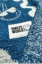 view 4 of 4 Cozychic Smileyworld Surf Stroller Blanket in Azure Tide & Cream