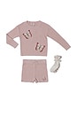 view 1 of 2 Toddler Butterfly Set in Dusty Rose