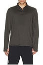 view 3 of 4 Butterchic 1/2 Zip Up Sweatshirt in Dark Moss