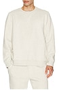 view 3 of 4 Fleece Crewneck Sweatshirt in Heather Cream